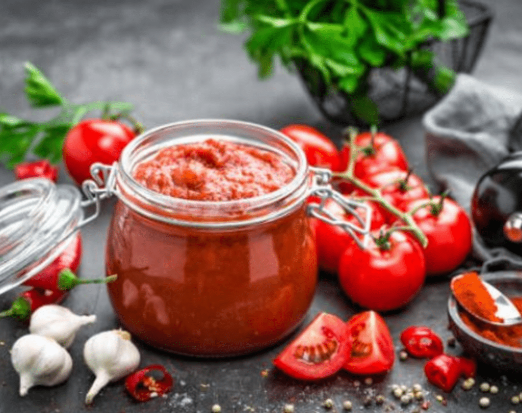 Salsa de tomate y ajo
